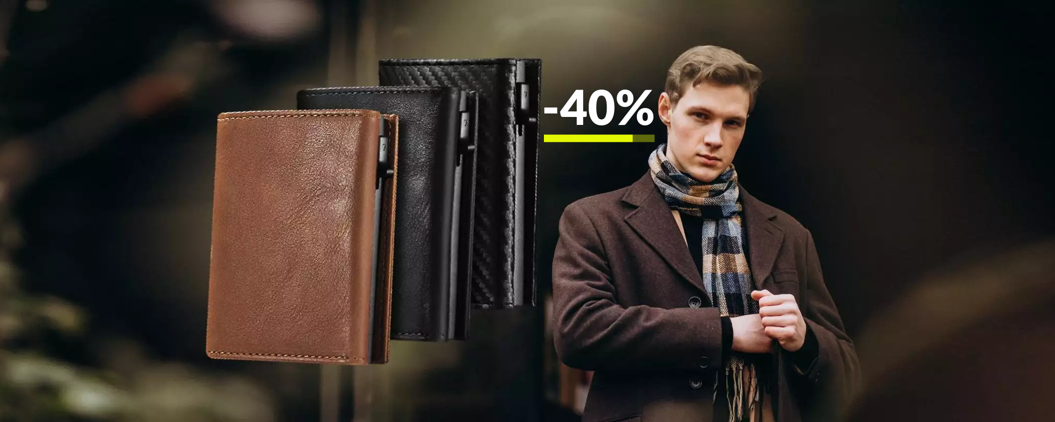 MATADOR Portafoglio Uomo In Pelle Nappa Marrone Con Protezione RFID - 10 Scomparti Carte