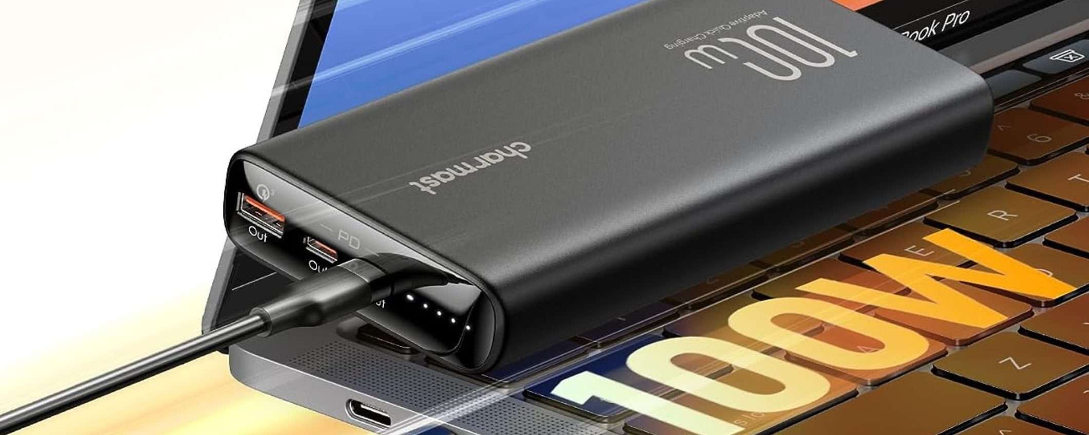 Una BESTIA di powerbank da 100W a 35€: ricarica anche PC e tablet (-40%) Una BESTIA di powerbank da 100W a 35€: ricarica anche PC e tablet (-40%)