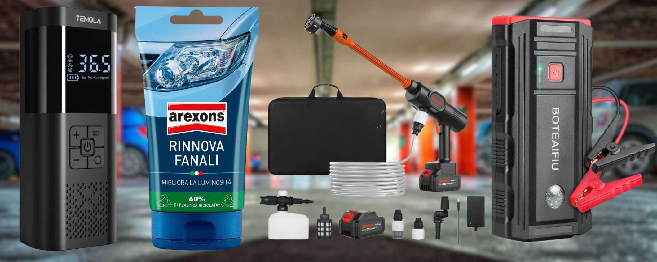 Amazon SPECIALE AUTO: avviatori d'emergenza, compressori e accessori da 3€