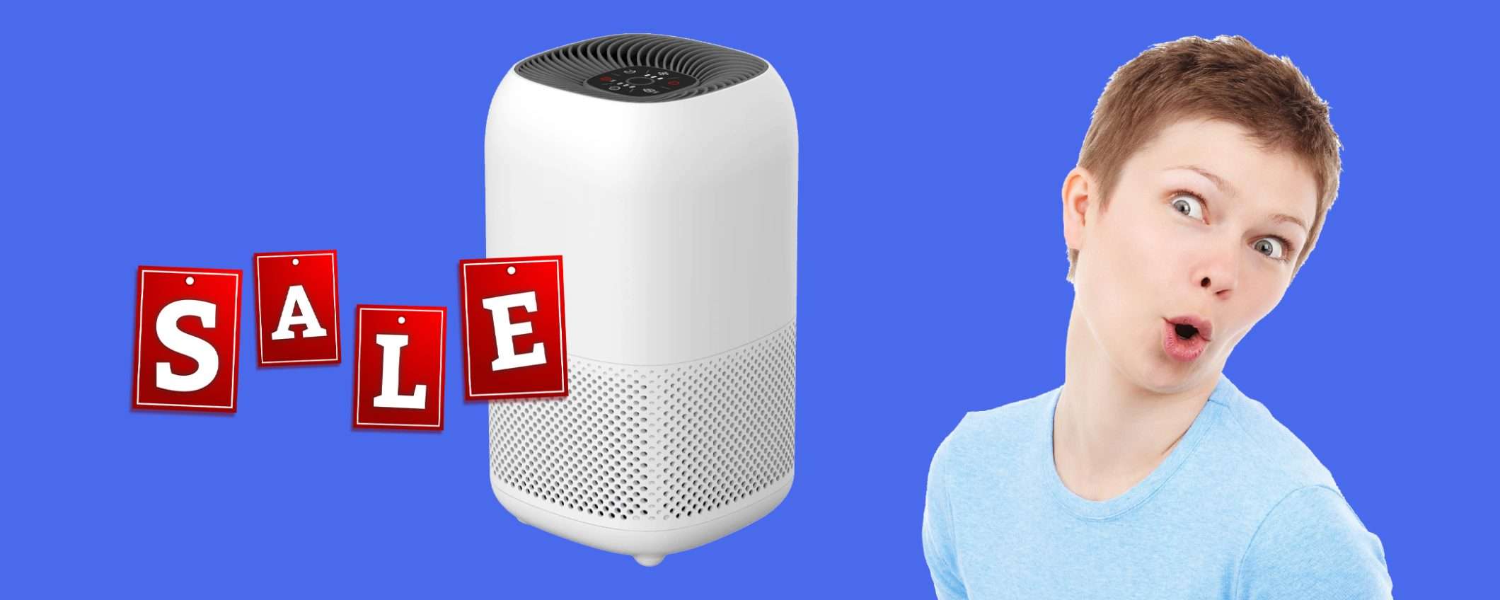Purificatore d’aria Amazon in offerta TOP scontato dell'11% Purificatore d’aria Amazon in offerta TOP scontato dell'11%