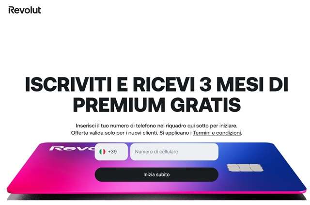 revolut 3 mesi premium gratis