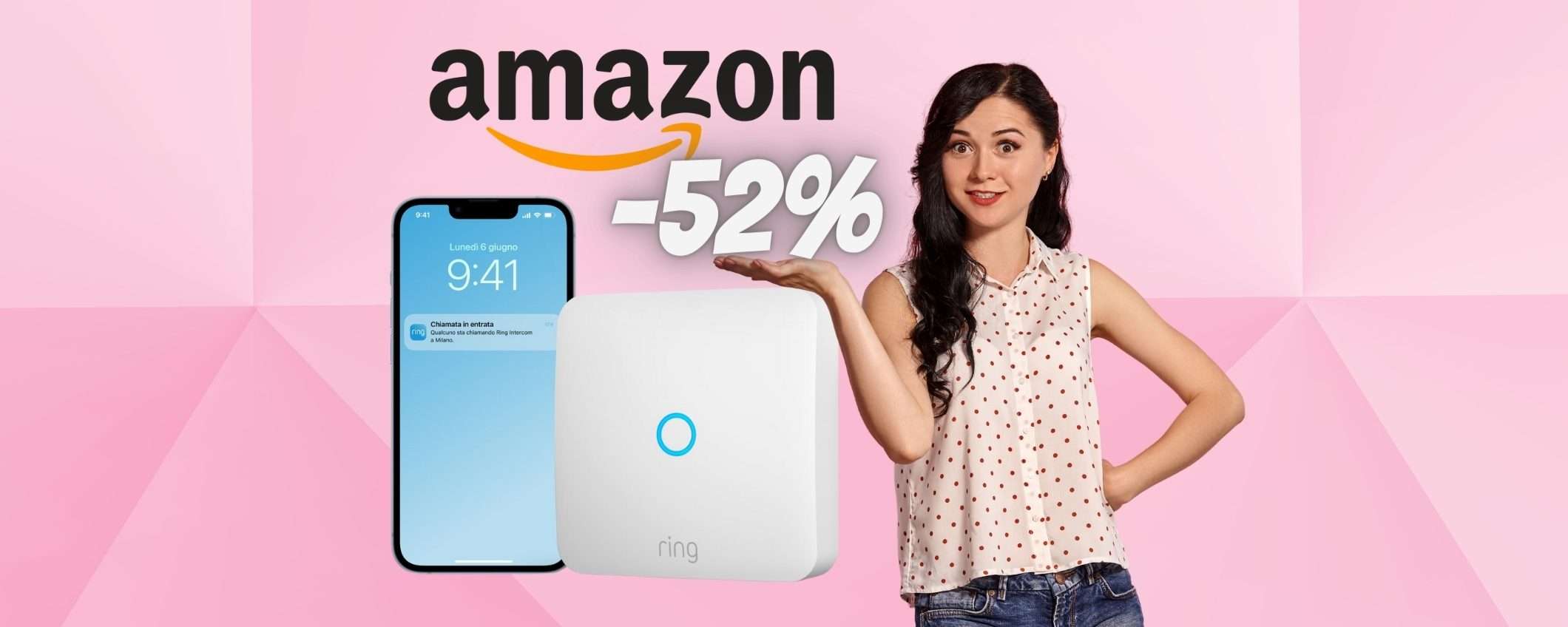 Ring Intercom per un citofono Smart spendendo POCHISSIMO (-52%)