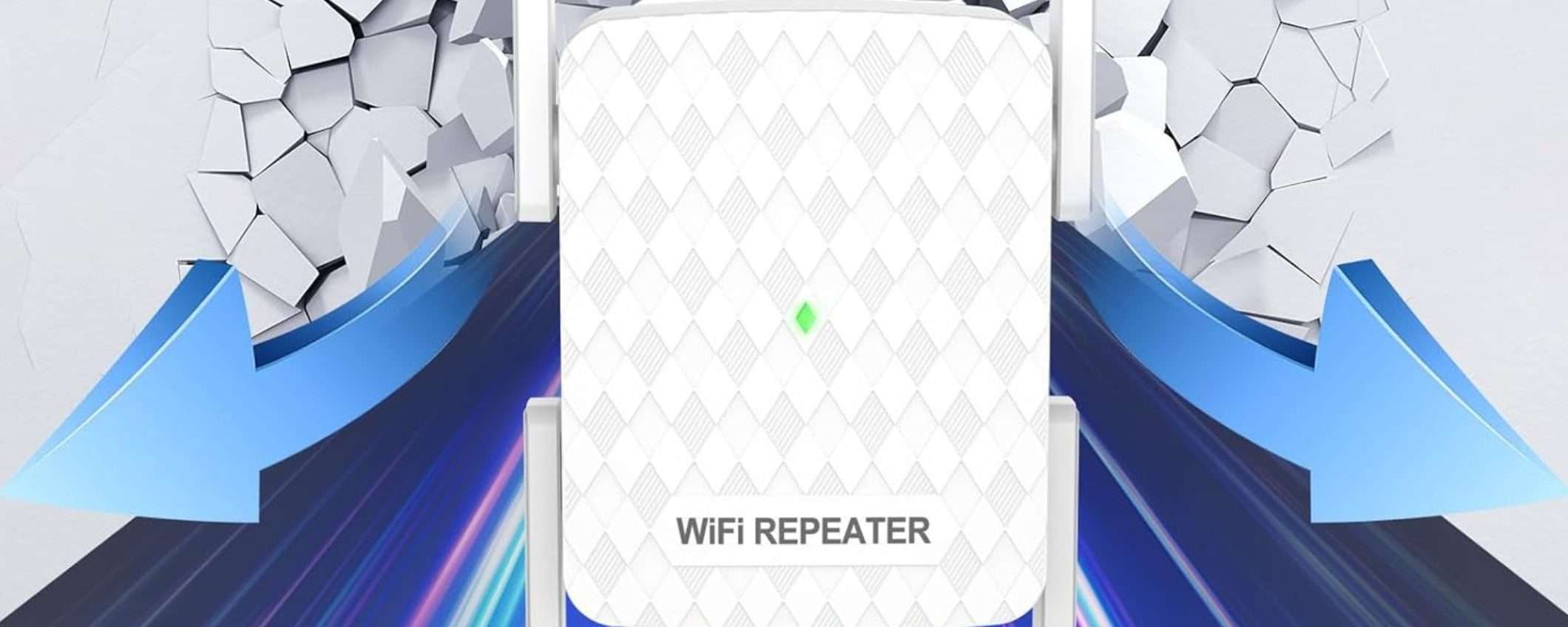 Sconto 50% e segnale WiFi POTENTISSIMO: eccellente ripetitore a 11€ (Amazon) Sconto 50% e segnale WiFi POTENTISSIMO: eccellente ripetitore a 11€ (Amazon)