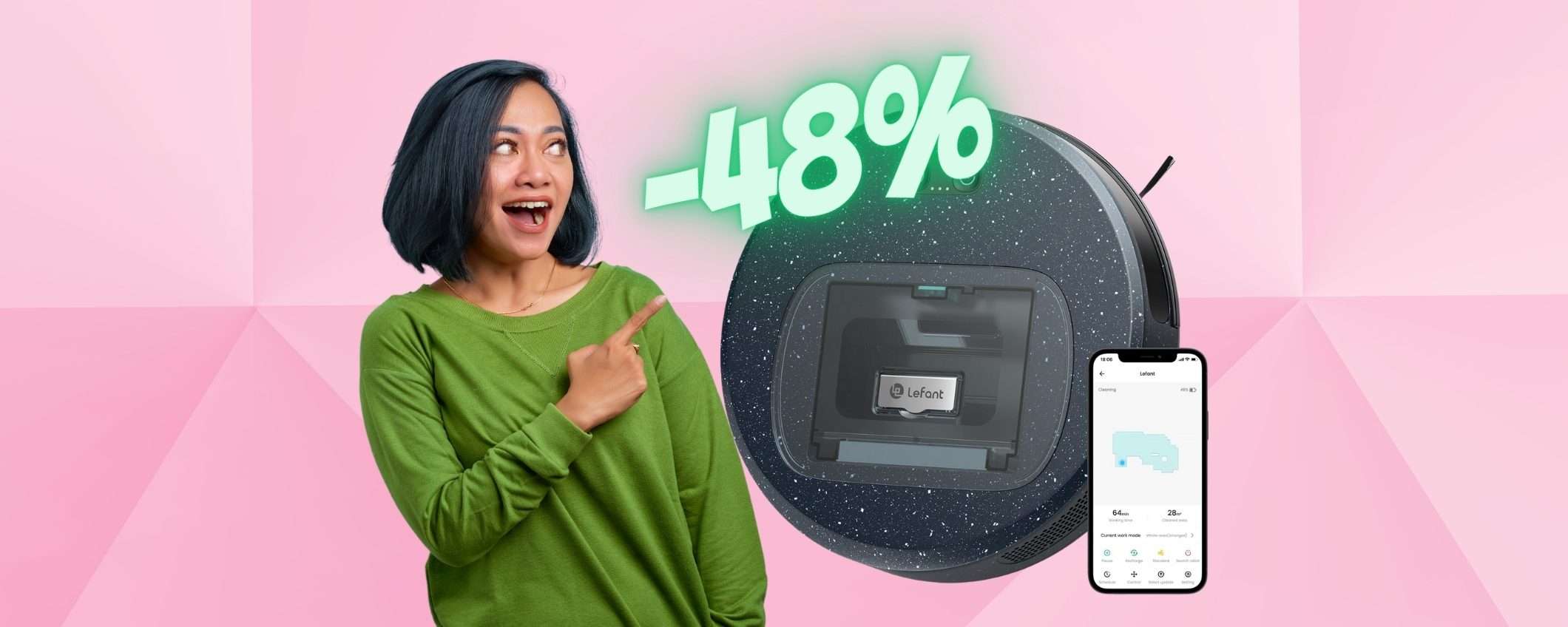 Robot aspirapolvere in OFFERTA al 48%, da prendere ADESSO Robot aspirapolvere in OFFERTA al 48%, da prendere ADESSO