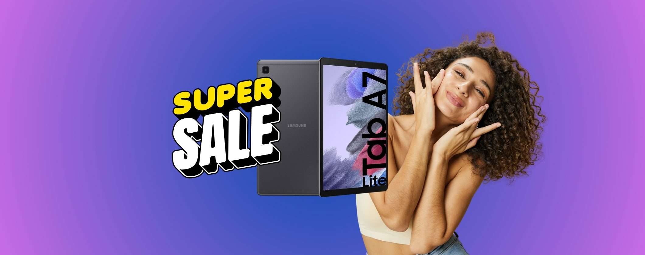 Samsung Galaxy Tab A7 Lite: FOLLIA PURA a 109€ Samsung Galaxy Tab A7 Lite: FOLLIA PURA a 109€