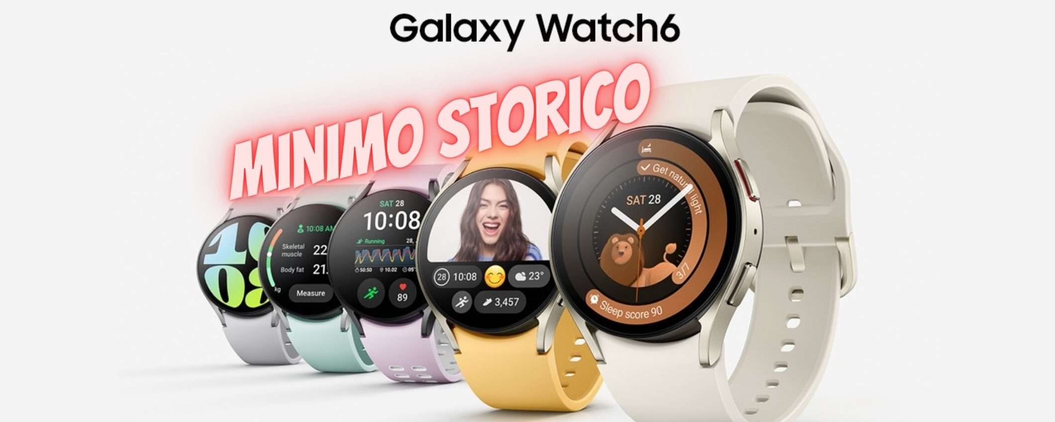 Samsung Galaxy Watch6 da 40mm al PREZZO più BASSO di SEMPRE (-39%)