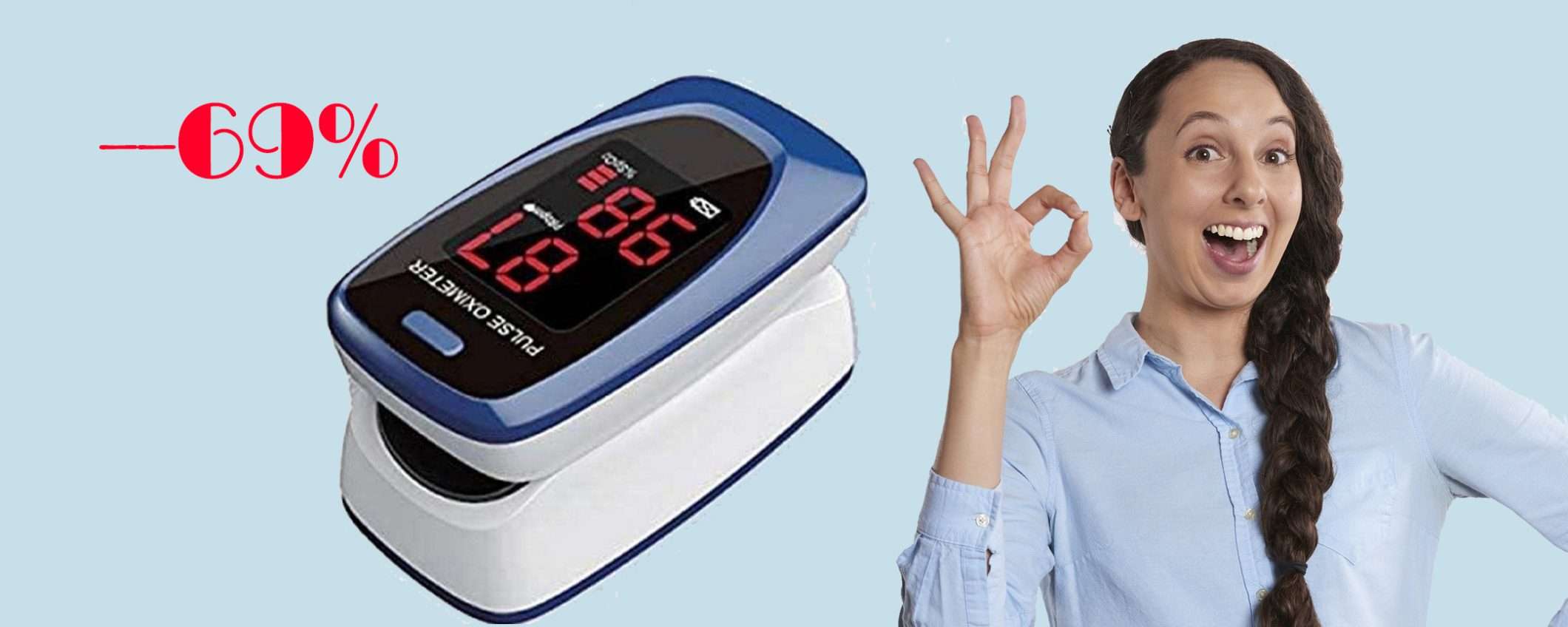 Saturimetro professionale portatile: sconto BOMBA del 69% Saturimetro professionale portatile: sconto BOMBA del 69%