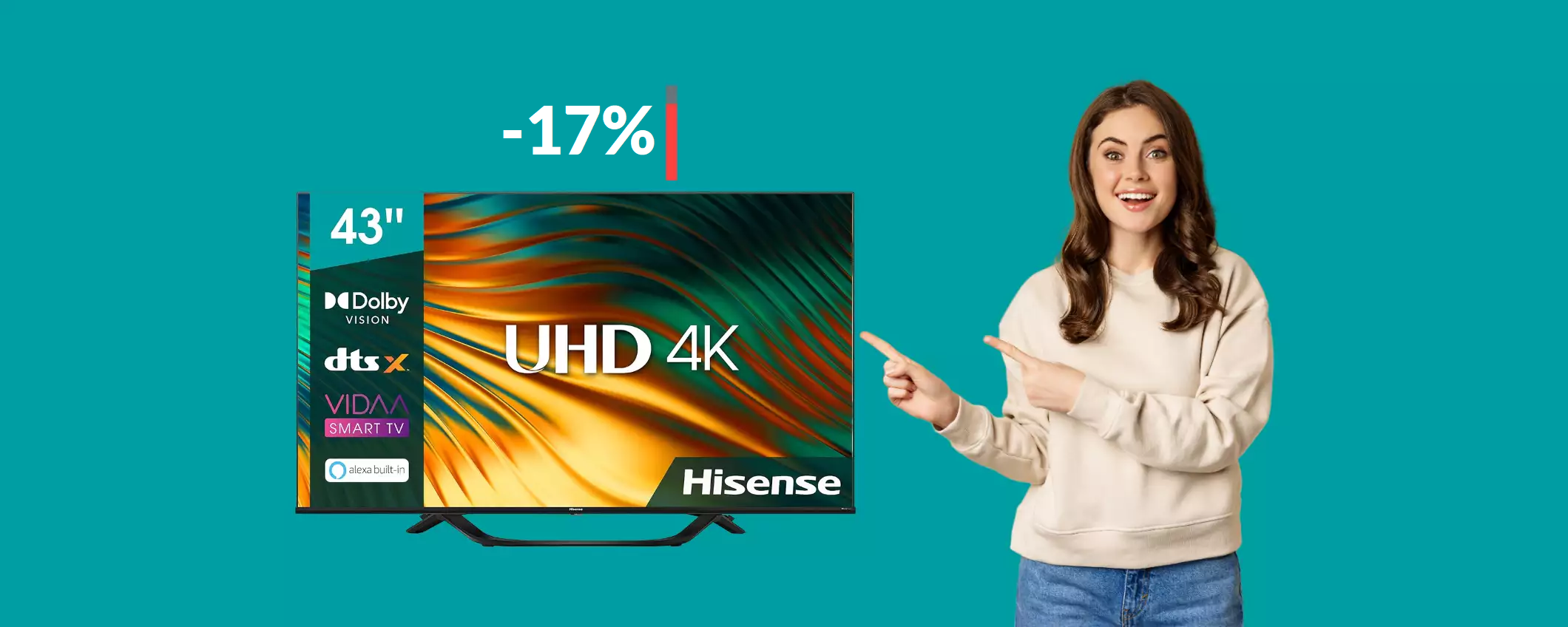 Smart TV 4K Hisense 43