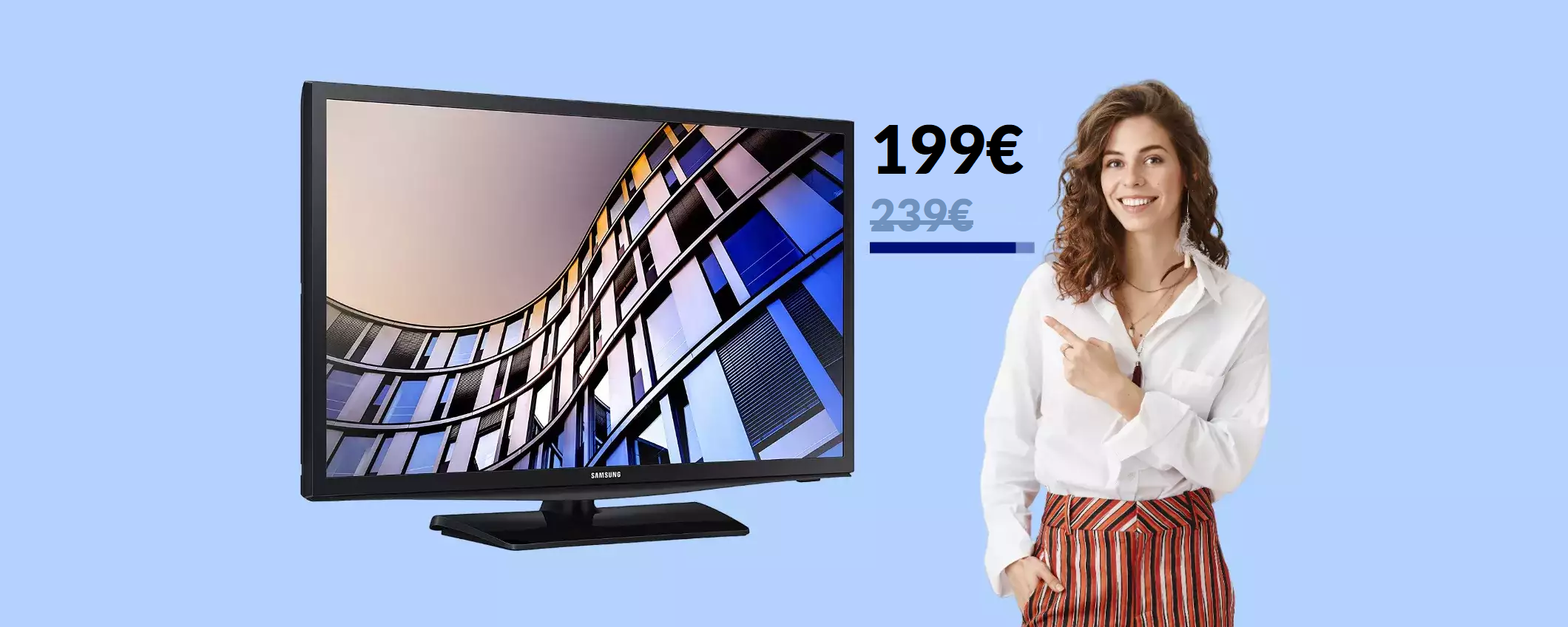 Smart TV Samsung 24'' con ALEXA: oggi bastano 199€ per averla