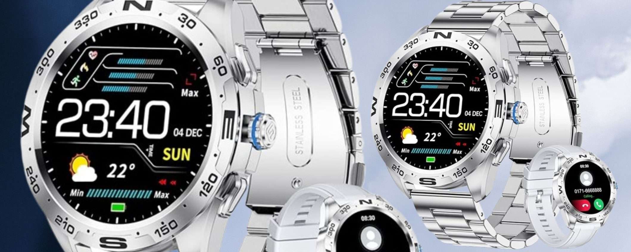 Smartwatch PREMIUM con cinturino in acciaio: prezzo BOMBA su Amazon (29€) Smartwatch PREMIUM con cinturino in acciaio: prezzo BOMBA su Amazon (29€)