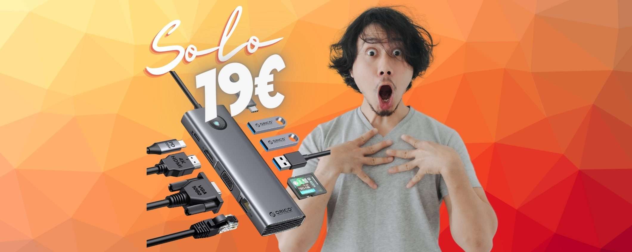 Solo 19€ per questa Docking Station 9 in 1 con lo SCONTO del 60% Solo 19€ per questa Docking Station 9 in 1 con lo SCONTO del 60%