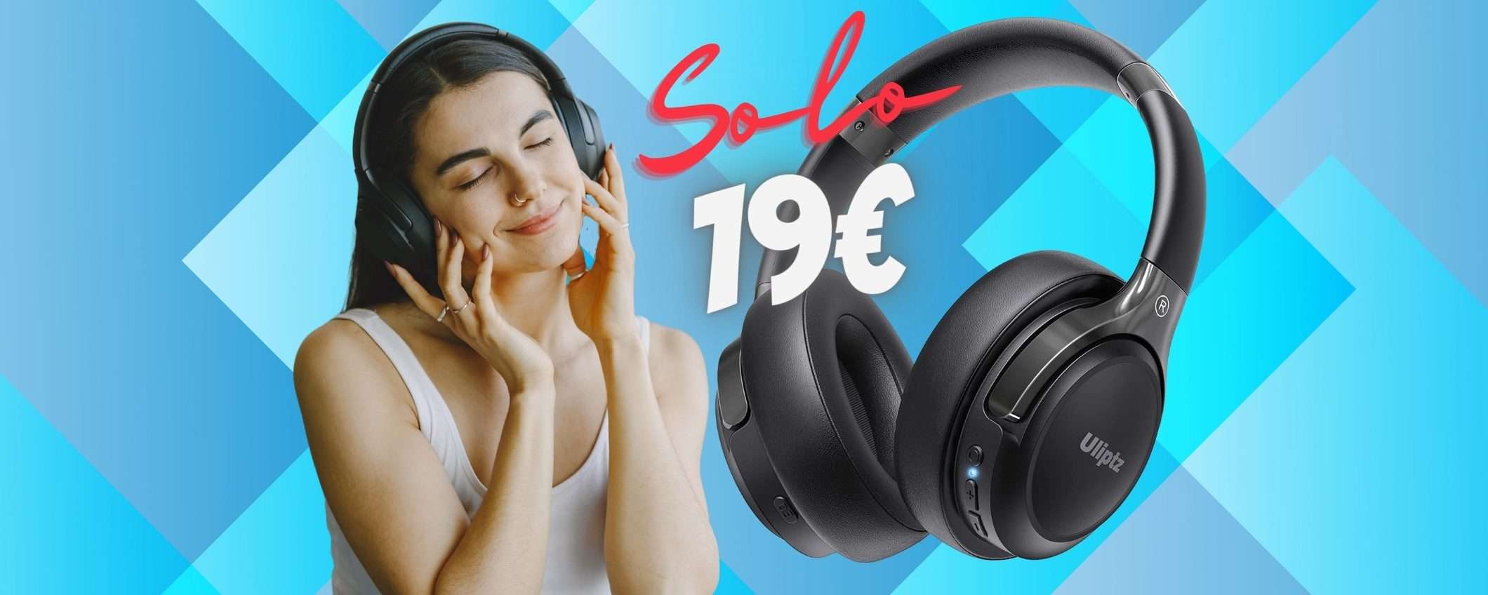 Solo 19€ per queste fantastiche cuffie wireless con 65h di autonomia Solo 19€ per queste fantastiche cuffie wireless con 65h di autonomia