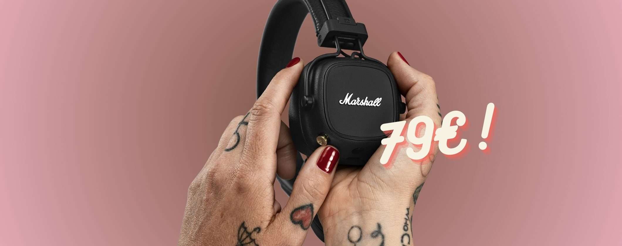 SOLO OGGI le Cuffie Marshall Major IV sono tue a 79€ su Amazon SOLO OGGI le Cuffie Marshall Major IV sono tue a 79€ su Amazon