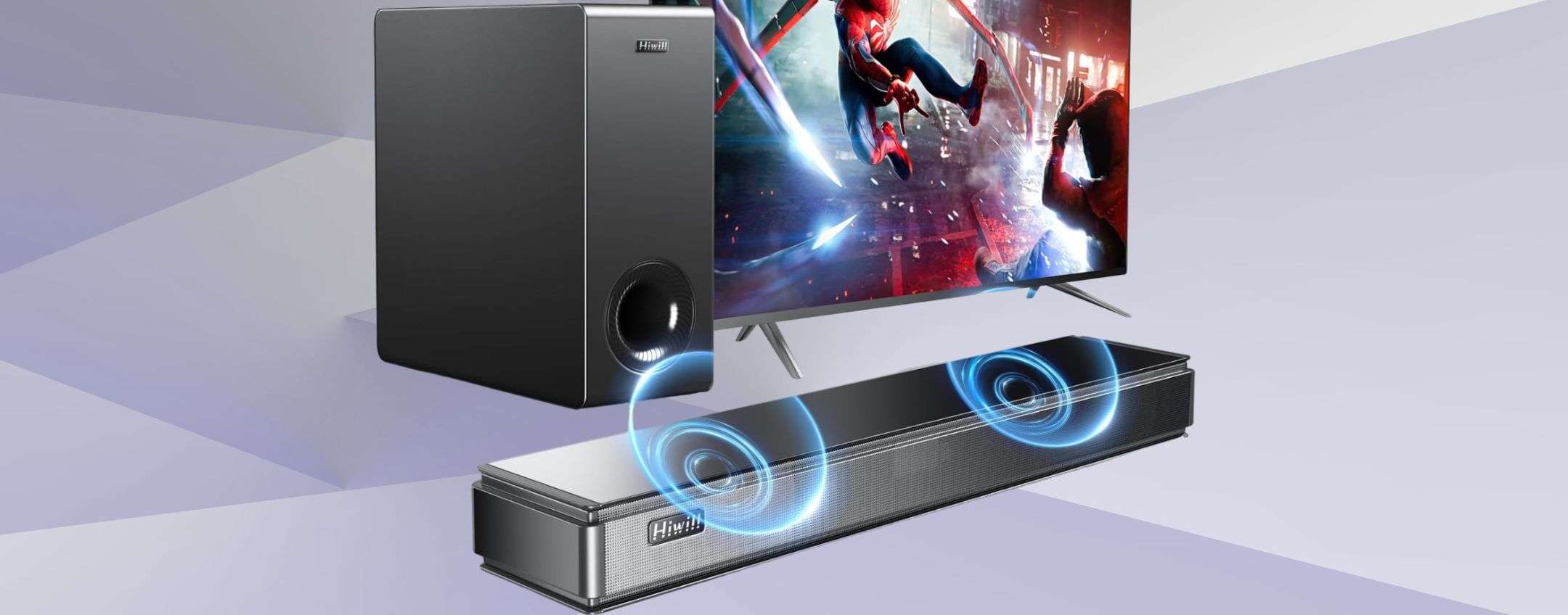 Soundbar per PC con Bluetooth e suono surround 3D a soli 26