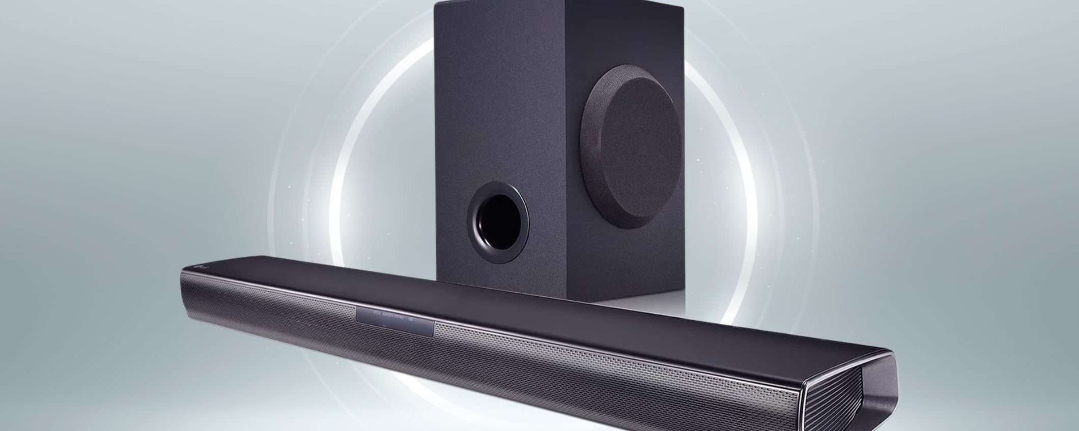 LG: soundbar 160W STREPITOSA con subwoofer wireless a prezzo BOMBA (94€) LG: soundbar 160W STREPITOSA con subwoofer wireless a prezzo BOMBA (94€)