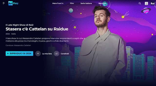 stasera c'è cattelan raiplay