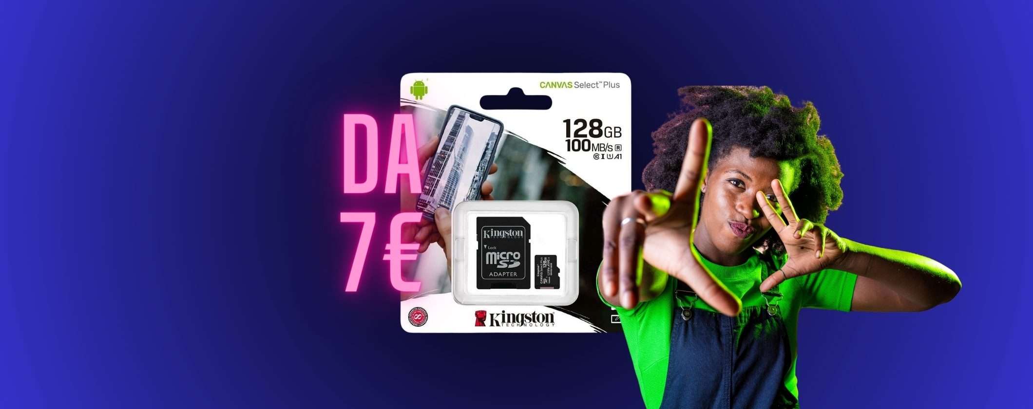 SVUOTATUTTO STORAGE su eBay: MicroSD Kingston da soli 7€: