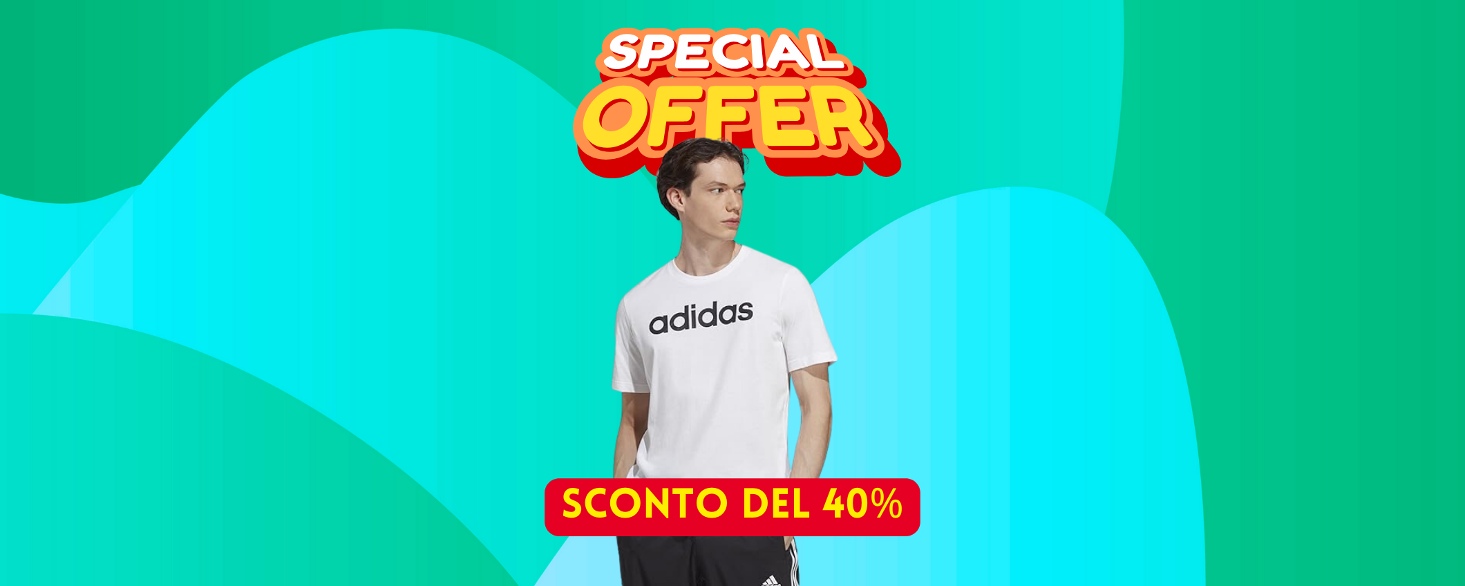 Sconto SHOCK del 40% su questa t-shirt adidas Sconto SHOCK del 40% su questa t-shirt adidas