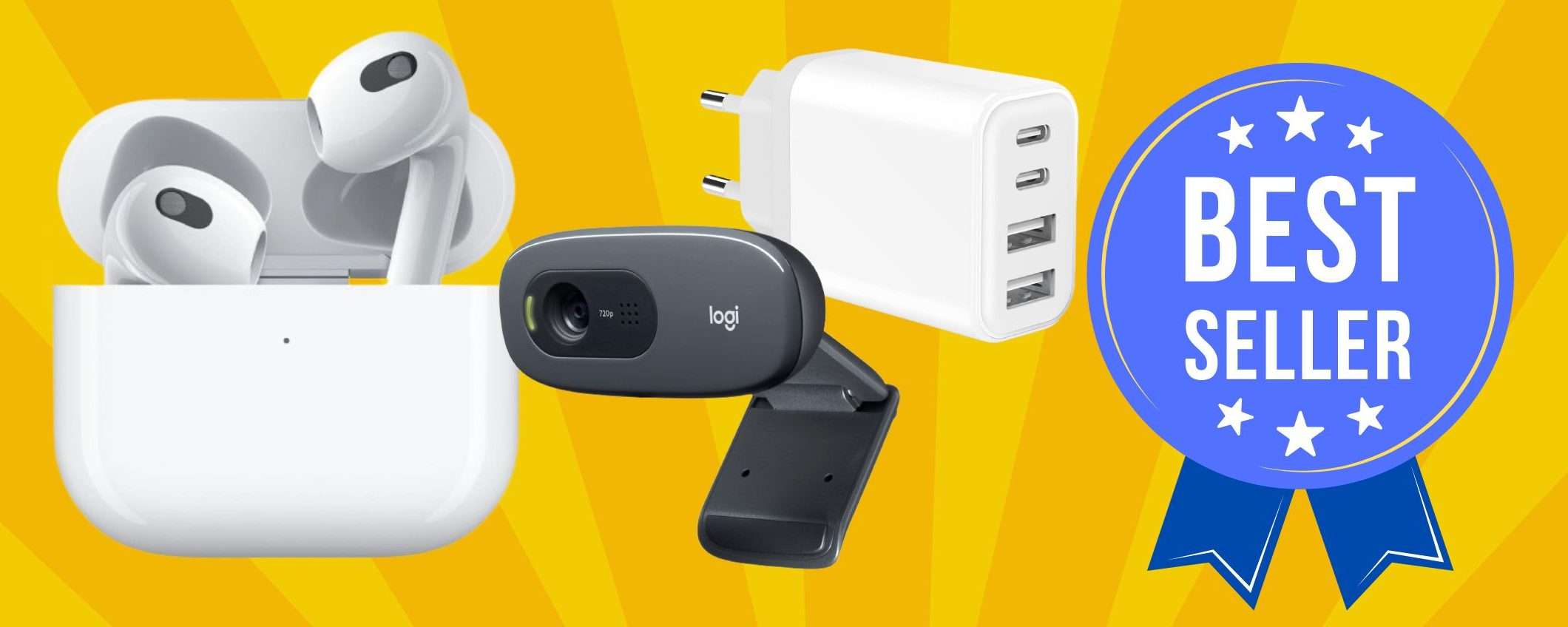 Tecnologia da 7€ a 25€ su Amazon: i più SVENDUTI del momento (fino a -57%)