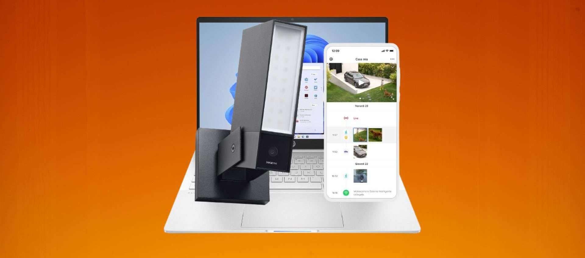 Telecamera di sicurezza per esterni in offerta: risparmi il 25%