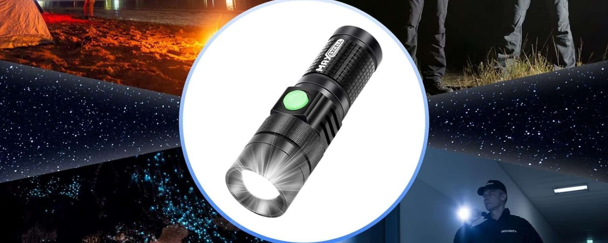 Torcia ricaricabile COMPATTA, ma POTENTISSIMA: prezzo mini su Amazon (9,99€) Torcia ricaricabile COMPATTA, ma POTENTISSIMA: prezzo mini su Amazon (9,99€)