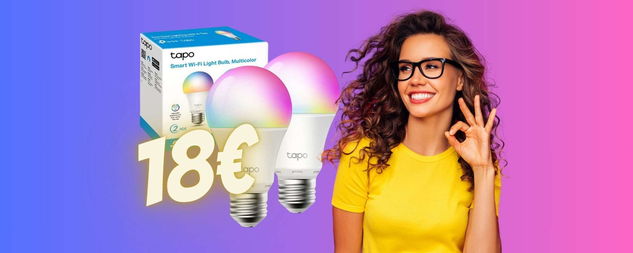 TP-Link: 2 lampadine WiFi multicolore a un PREZZO da URLO (18€) TP-Link: 2 lampadine WiFi multicolore a un PREZZO da URLO (18€)