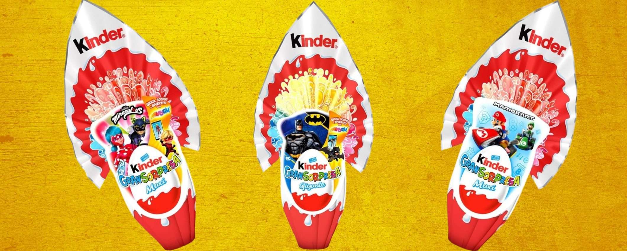 Kinder GranSorpresa su Amazon: le ottime uova di Pasqua sono in GRAN SCONTO