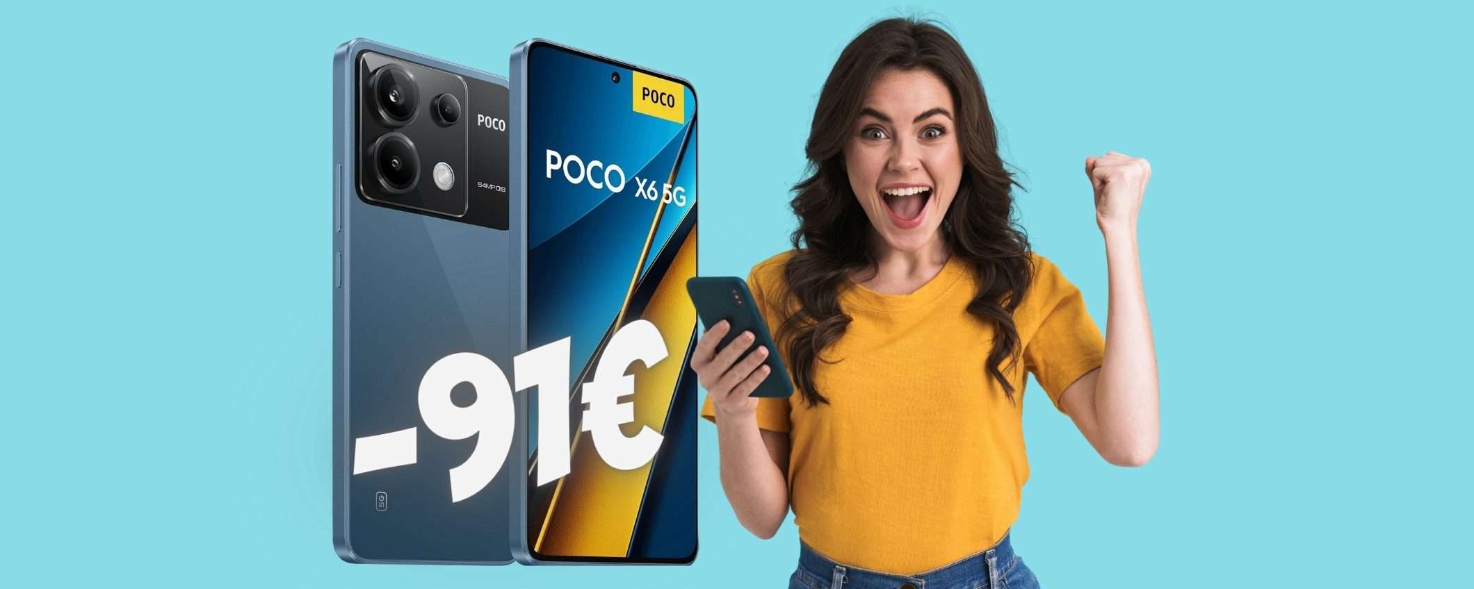 Xiaomi POCO X6 5G (12GB/256GB) su eBay in SCONTO di 91€