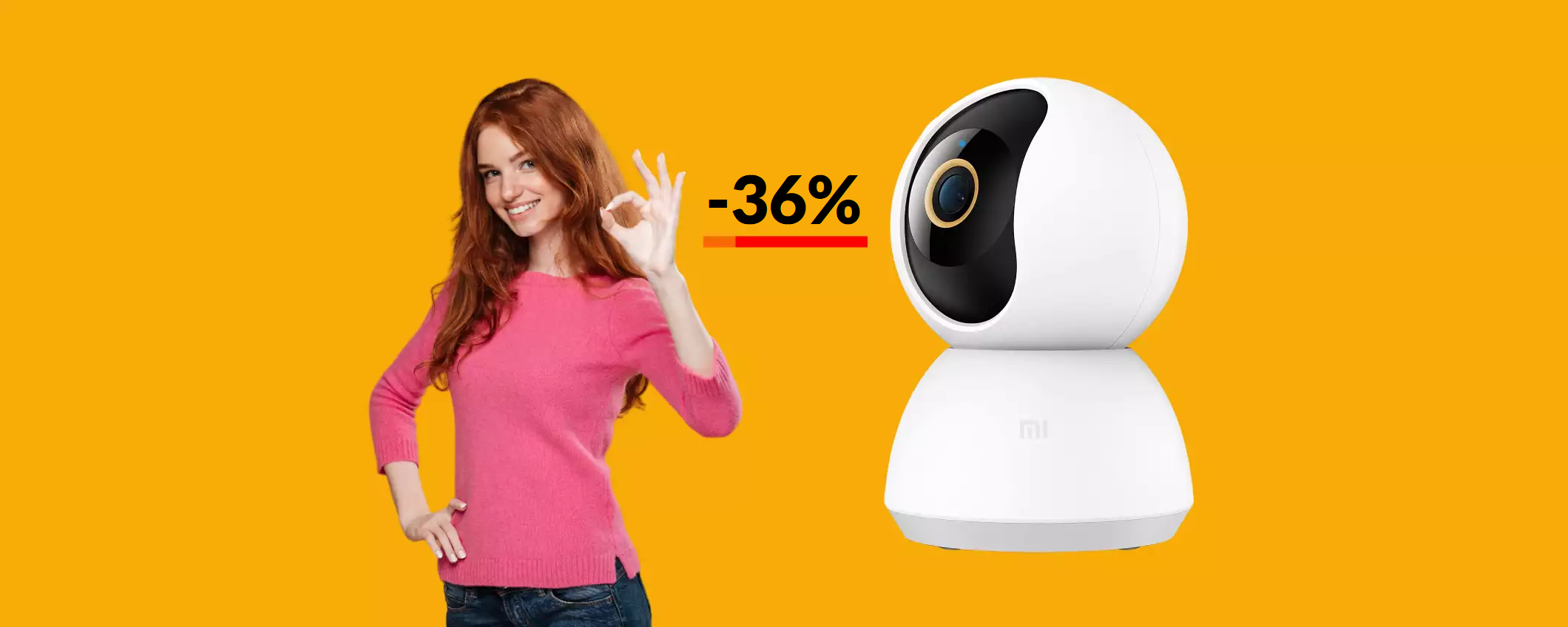 Videocamera di sorveglianza 2K con AI: Xiaomi la SVENDE a 34€