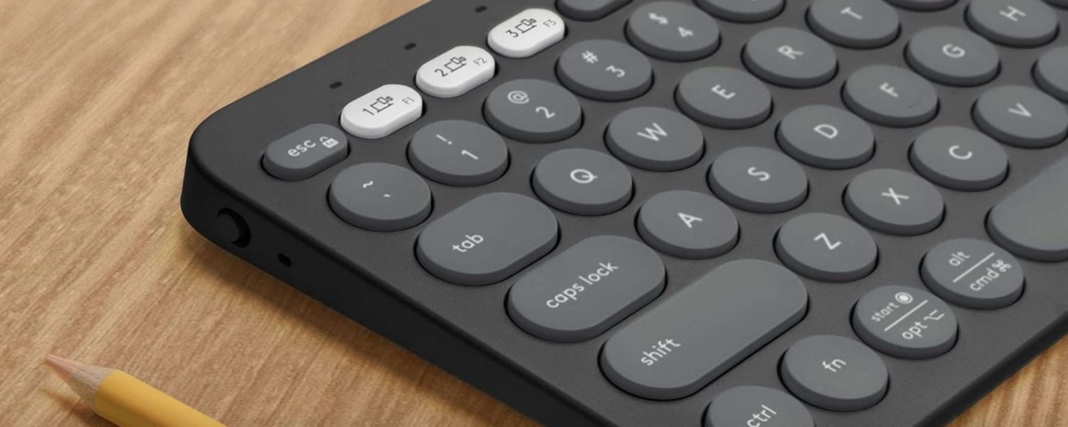 Tastiera Logitech Pebble Keys 2 K380s: lo sconto del 48% di Amazon è PAZZESCO Tastiera Logitech Pebble Keys 2 K380s: lo sconto del 48% di Amazon è PAZZESCO