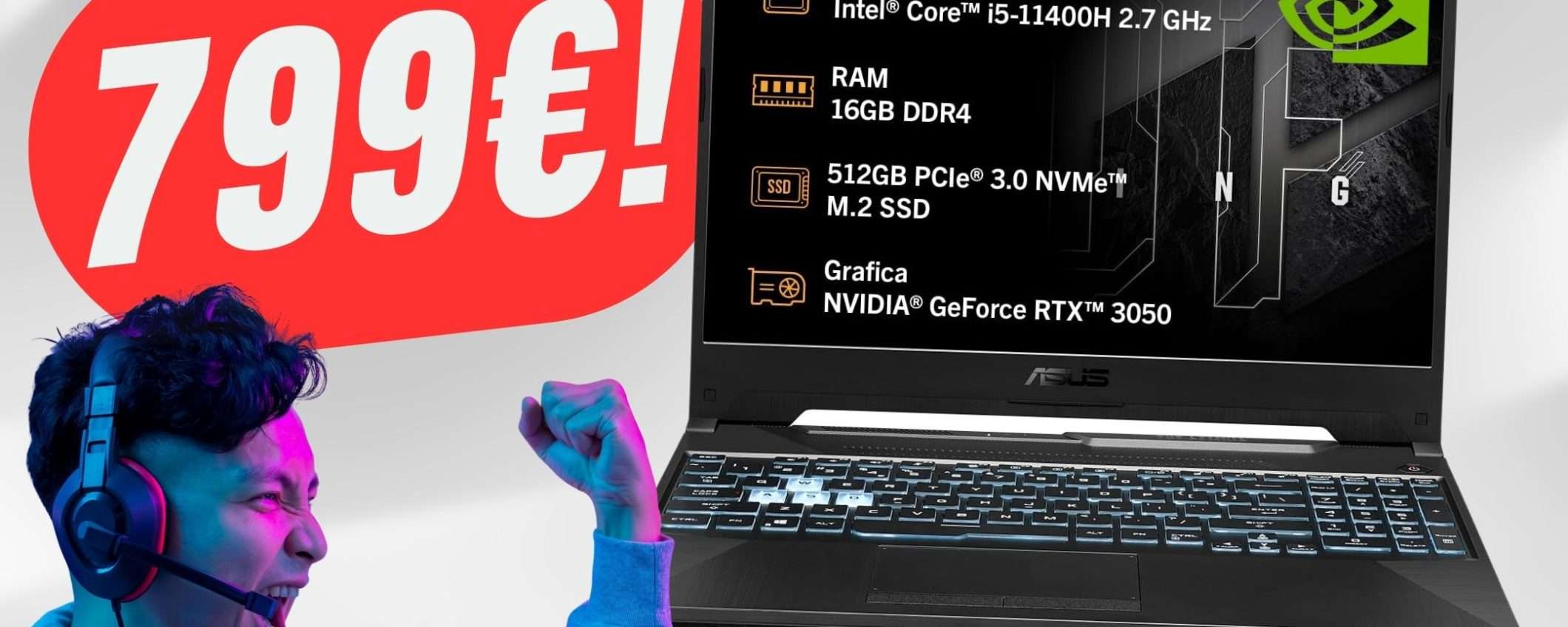 Il PORTATILE da GAMING che sognavi costa 799€: è la follia targata Amazon! Il PORTATILE da GAMING che sognavi costa 799€: è la follia targata Amazon!