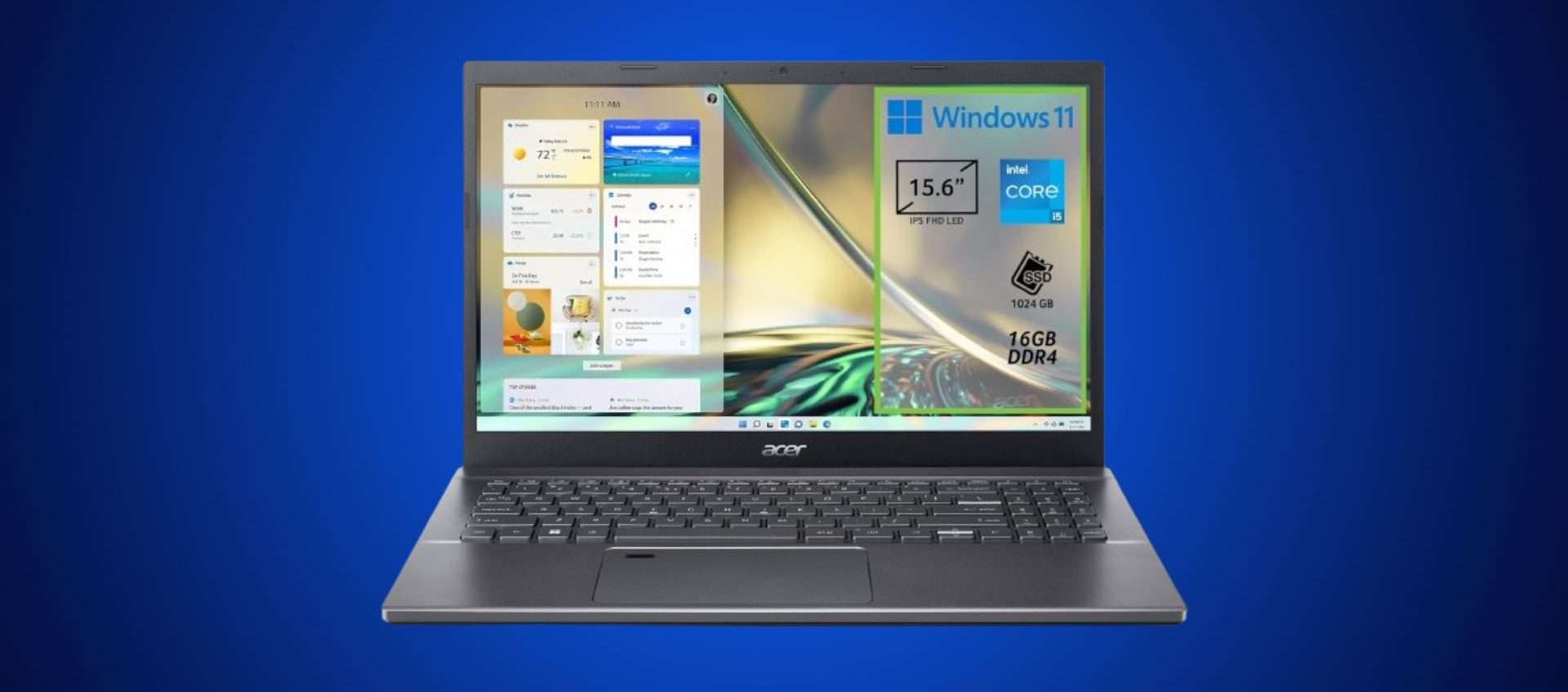 Acer Aspire 5, prezzo bomba: oggi lo paghi meno di 600€ (anche a rate)