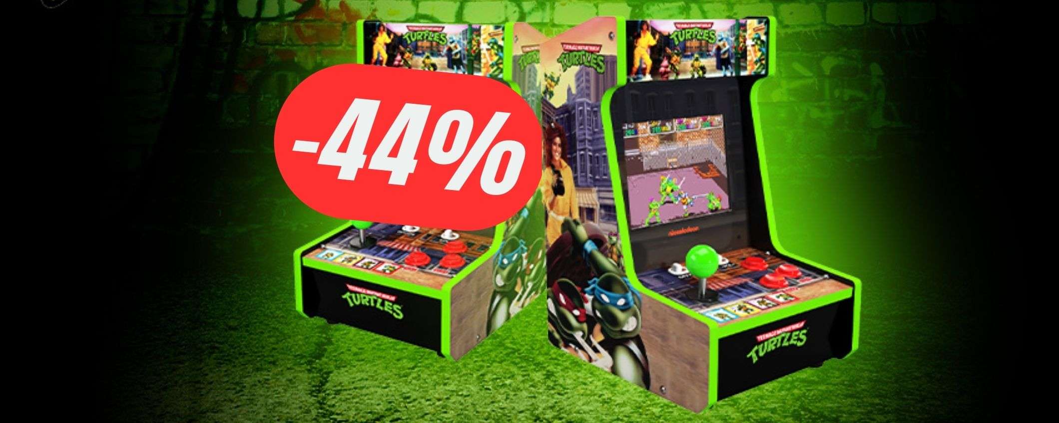 -44% di SCONTO per il cabinato dei Teenage Mutant Ninja Turtles!