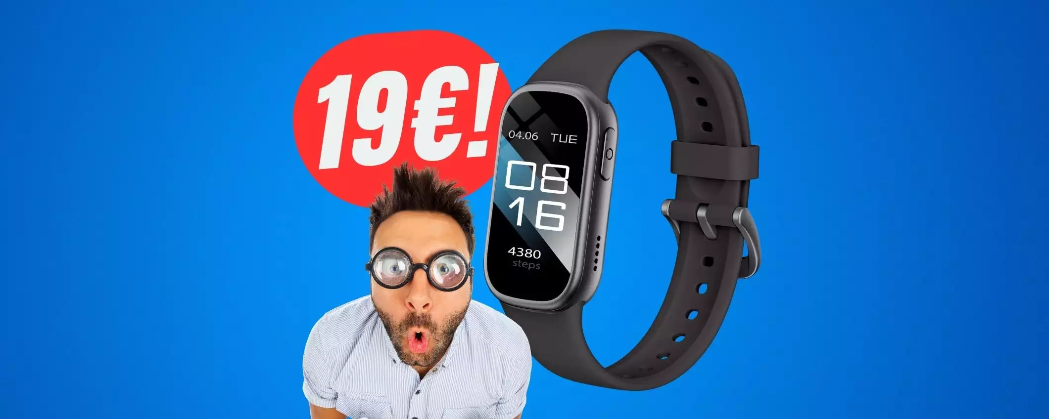 SCONTO FOLLE del 75% per questo smartwatch che crolla a 19€!