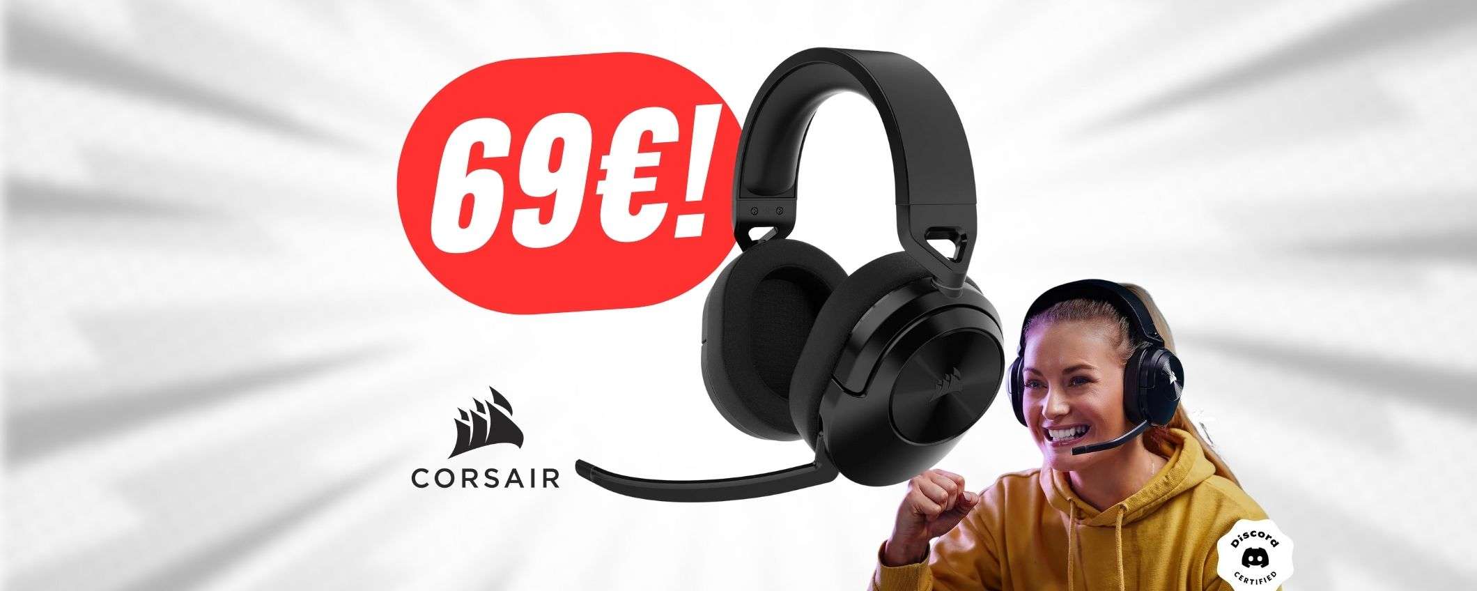 Le CUFFIE da gaming di CORSAIR crollano di -40€ su Amazon! Le CUFFIE da gaming di CORSAIR crollano di -40€ su Amazon!
