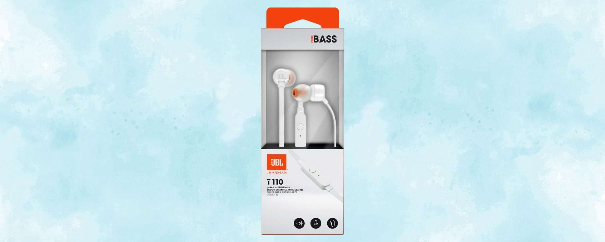 Cuffie JBL con cavo ANTIGROVIGLIO: solo 6,99€ su Amazon (-30%)