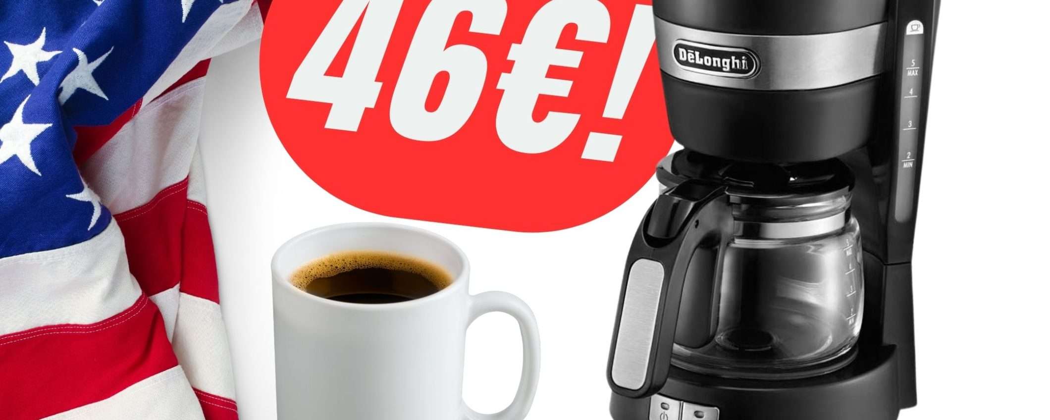 Colazione a Stelle e Strisce: la macchina da CAFFÈ AMERICANO è in OFFERTA! Colazione a Stelle e Strisce: la macchina da CAFFÈ AMERICANO è in OFFERTA!