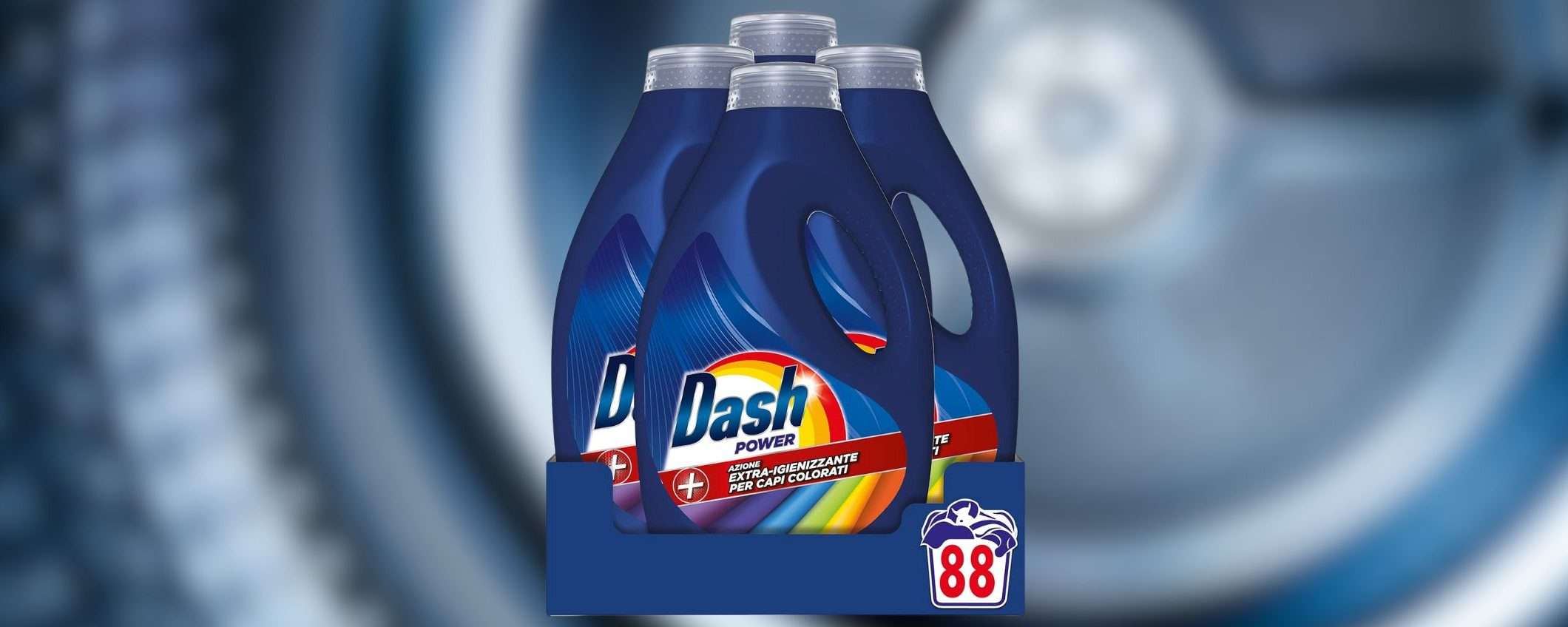 Detersivo Dash Power: SCORTA da 88 lavaggi a 25€, sconto del 35%