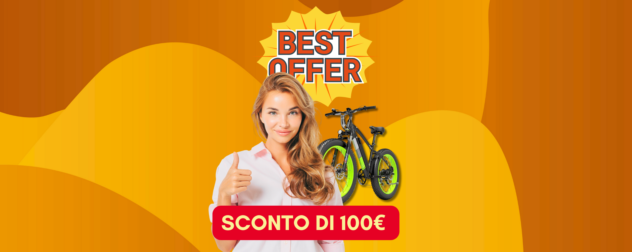 Sconto di 100€ sulla Fat Tire Mountain E-Bike Lankeleisi Sconto di 100€ sulla Fat Tire Mountain E-Bike Lankeleisi