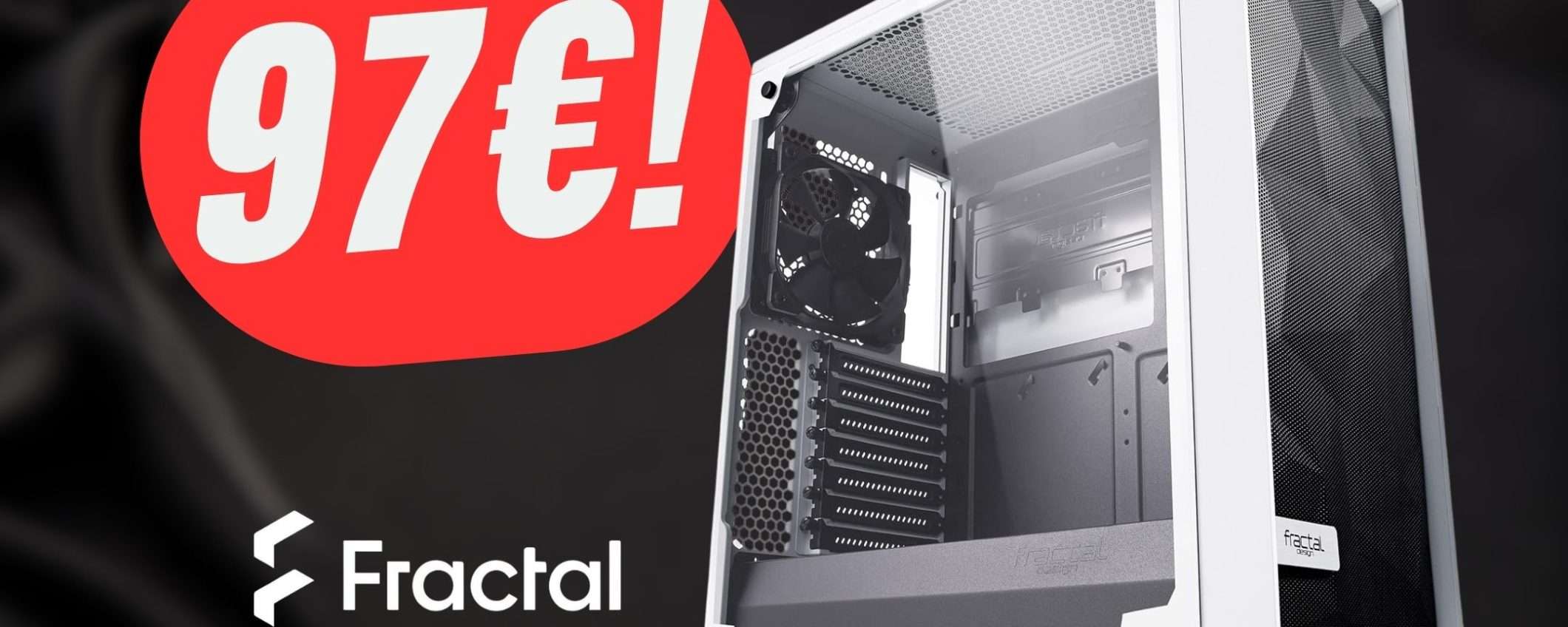 Questo CASE per PC è super-ventilato, bianco e SCONTATISSIMO!