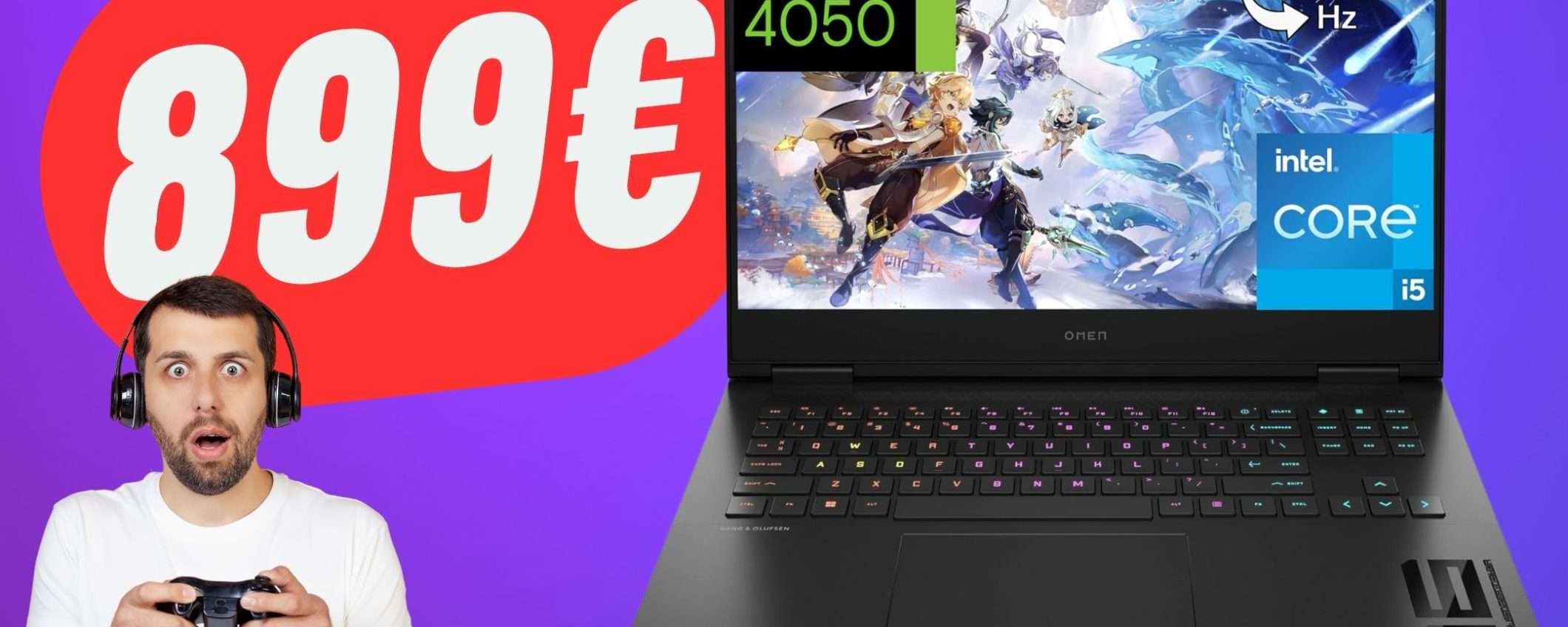 Questo Portatile da Gaming a 899€ è PERFETTO Questo Portatile da Gaming a 899€ è PERFETTO