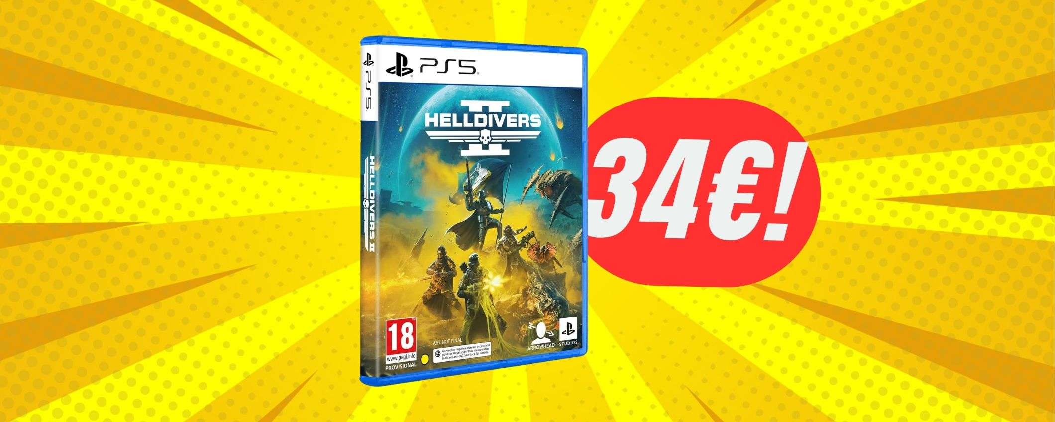 Helldivers 2 per PS5 è in SCONTO a 34€ su Amazon!