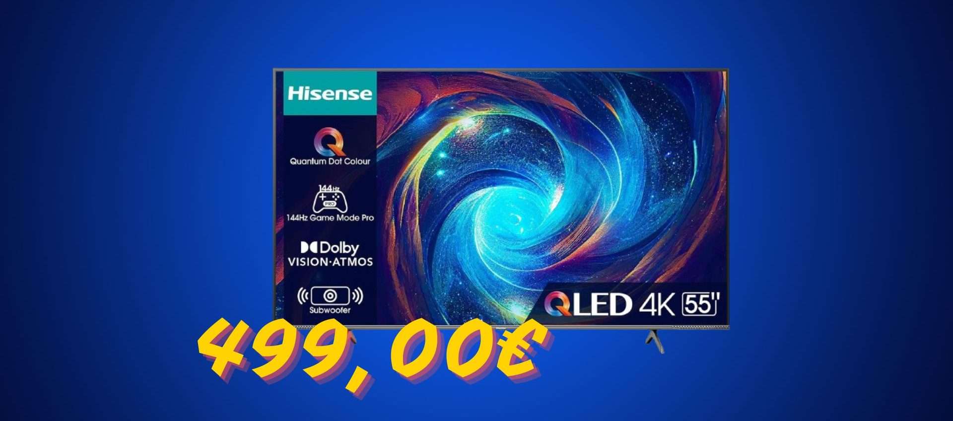 Smart TV Hisense QLED 4K in super offerta: tua a meno di 500€ Smart TV Hisense QLED 4K in super offerta: tua a meno di 500€