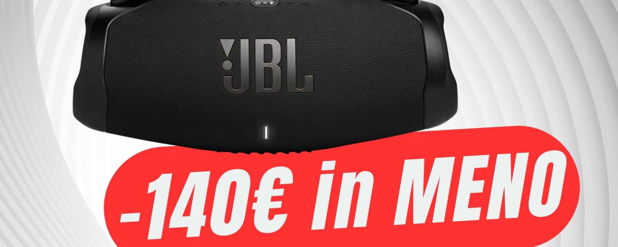 JBL Boombox 3: potenza da concerto ovunque (a -140€ in MENO!) JBL Boombox 3: potenza da concerto ovunque (a -140€ in MENO!)