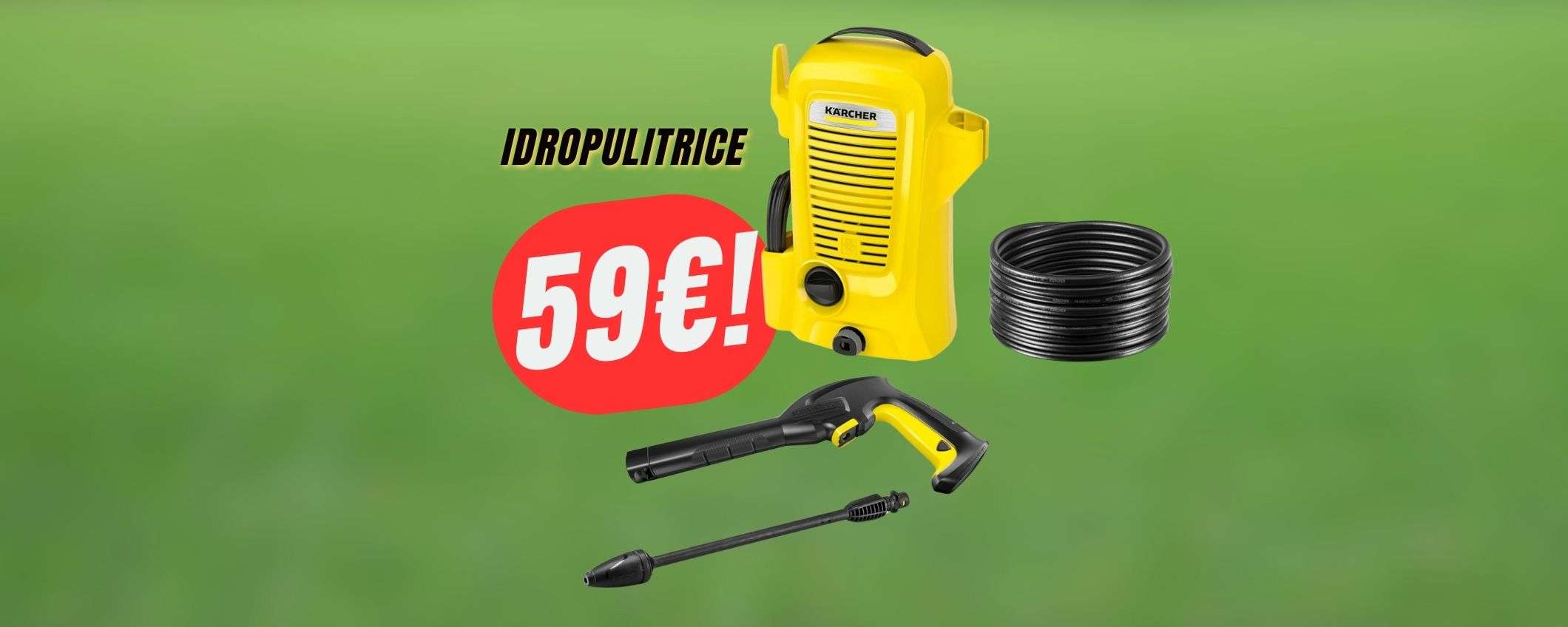 Giardino e auto splendenti con l'IDROPULITRICE a 59€ su Amazon!