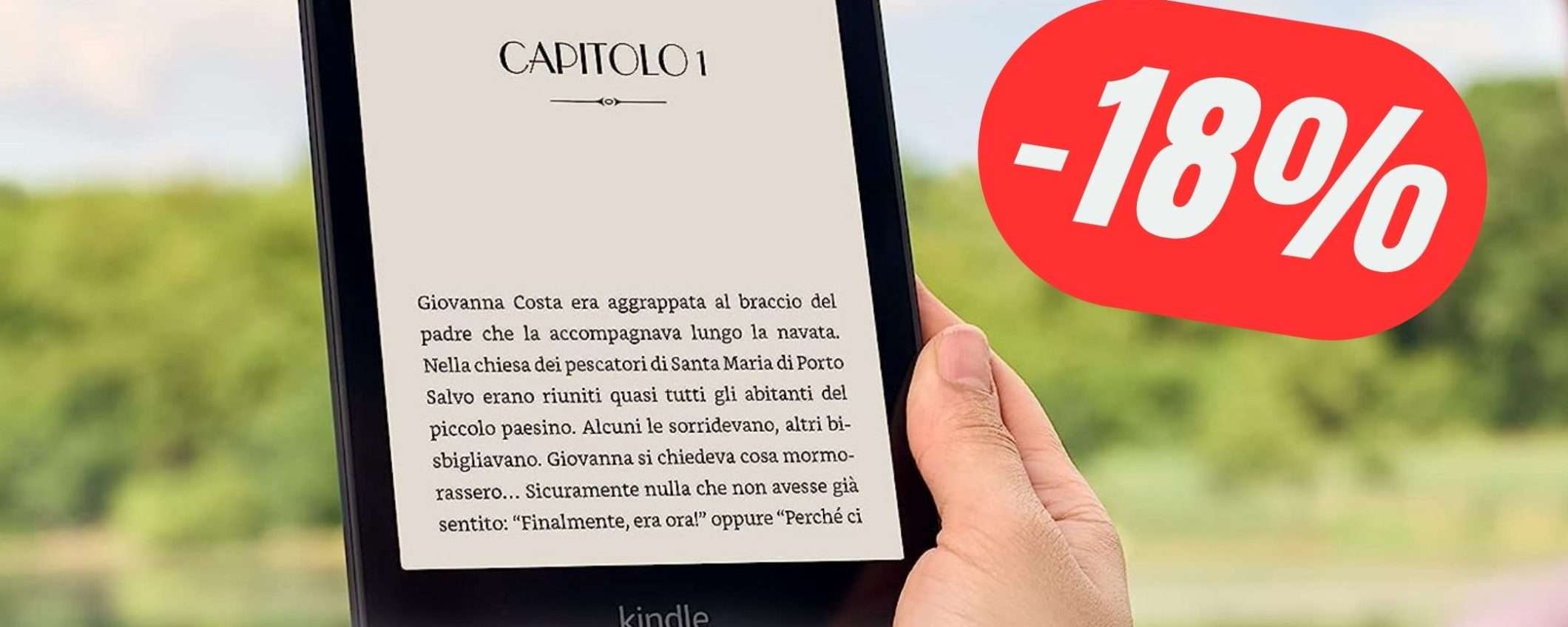 Libri fisici? Non più grazie ad Amazon Kindle Paperwhite (scontato del -18%)