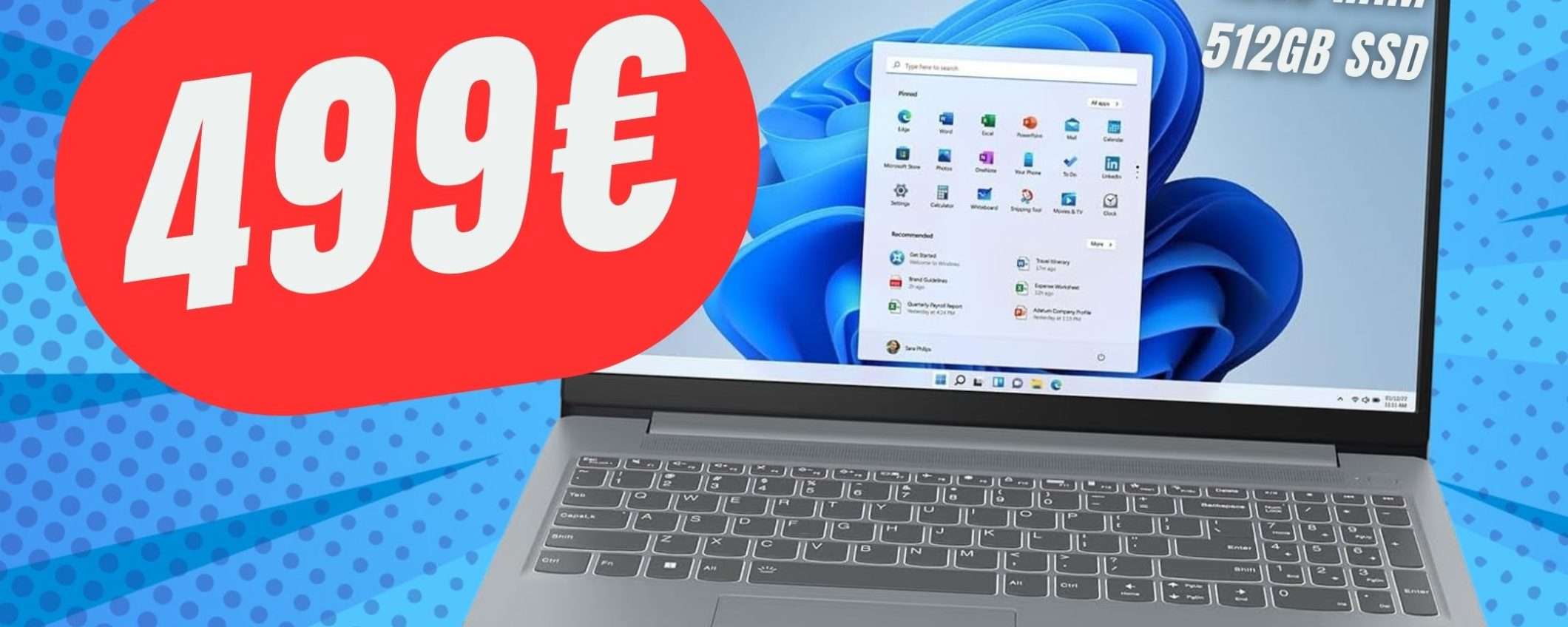 Questo PORTATILE è perfetto per l'università e costa solo 499€! Questo PORTATILE è perfetto per l'università e costa solo 499€!