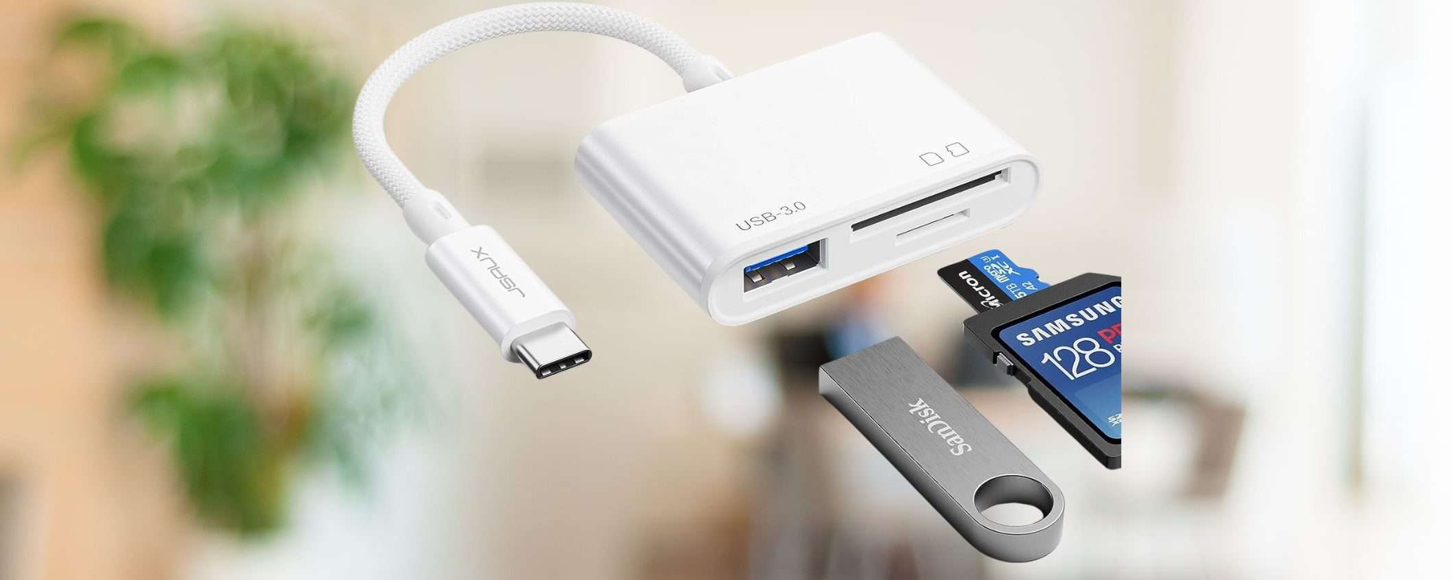 Lettore di schede SD con USB-C a meno di 8€ su Amazon con questo DOPPIO SCONTO Lettore di schede SD con USB-C a meno di 8€ su Amazon con questo DOPPIO SCONTO