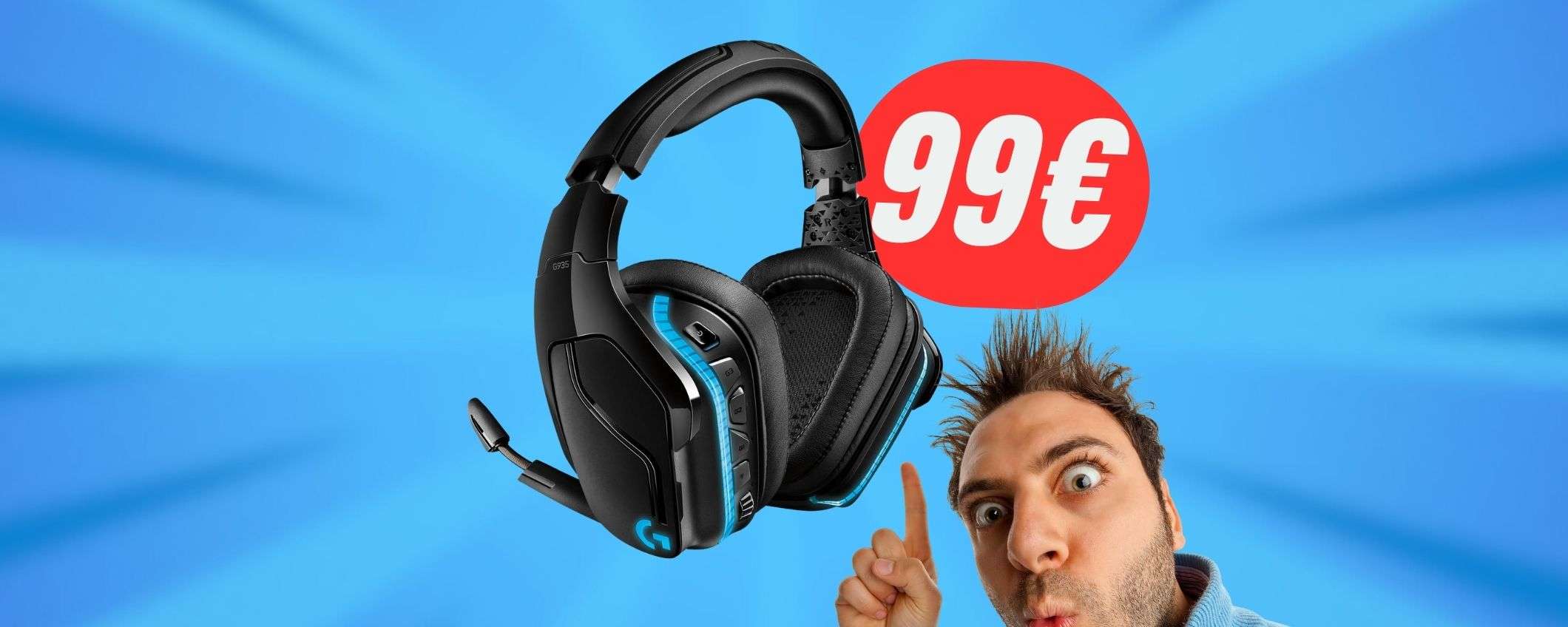 Le amatissime CUFFIE wireless di Logitech crollano a 99€!