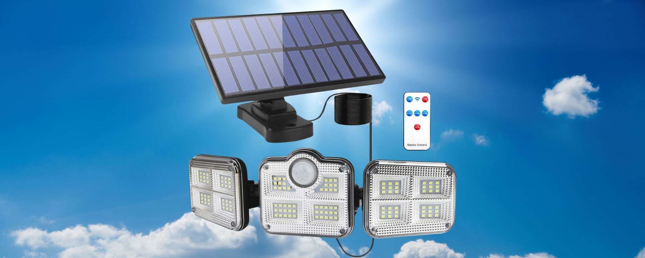 Luce solare LED da esterno a 14,59€: lo SCONTO Amazon del 42% è un REGALO